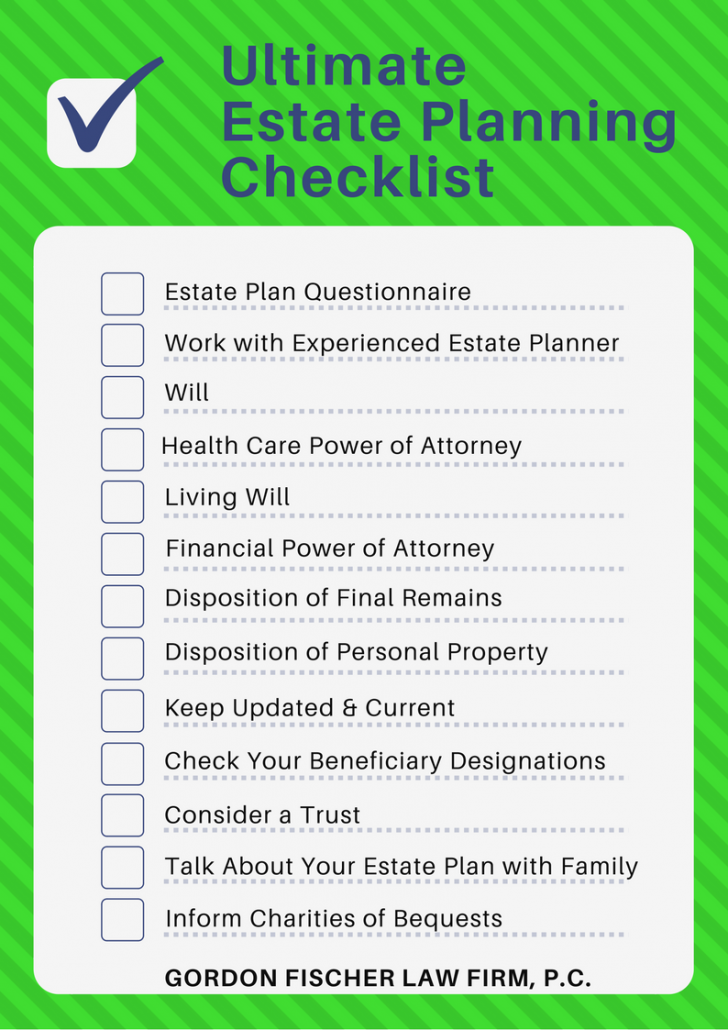 estate planning checklist for attorney